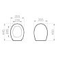 Vitra Opal 115-003-009 Soft Close Toilet Seat and Cover Only - 84-003-019