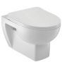 JACOB DELAFON ODEON TOILET SEAT COVER P 8407K-00 STANDARD CLOSE SEAT ORIGINAL IN WHITE