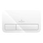 Villeroy and Boch ViConnect White Dual Flush Plate - 92249068