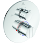 Ideal Standard Easybox Slim BI thermostatic bath / shower mixer with diverter and round faceplate A5879AA