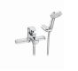 Roca Monodin deck-mounted bath-shower mixer with handset, hose and bracket A5A1807C00