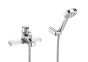 Roca Targa deck-mounted bath-shower mixer with handset, hose and bracket A5A1860C00