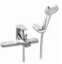 Roca Atlas deck-mounted bath-shower mixer with handset, hose and bracket A5A1890C00
