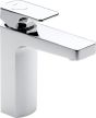 Roca L90 basin mixer with smooth body and press down waste 3/8