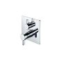 Ideal Standard  Freedom Built In thermostatic shower mixer with diverter, square faceplate and metal lever handles   A6378AA