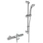 Ideal Standard  Ceratherm T25 exposed thermostatic rim mounted bath shower mixer with idealrain S3 3 function ø80 handspray, 600mm rail and 1.8m hose   A7698AA