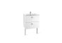 Roca UNIK - Victoria Basic basin and base unit 600 x 460mm - 2 soft-close drawers - gloss white A855854806