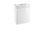 Roca  Mini 450mm basin and base unit 450 x 250mm - 1 soft-close door - gloss white A855873806