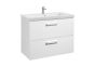 Roca Prisma base unit 790 x 450mm - 2 soft-close drawers - gloss white A856882806