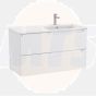 Roca Aleyda Unik Wall-hung Vanity Unit with Two Drawers and Right-handed Basin (1000mm)
