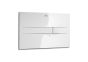 Roca In-Wall PL2 DUAL - Dual flush in white operating plate for concealed cistern A890096000