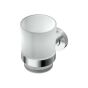 Ideal Standard  IOM  tumbler and holder - frosted glass/chrome  A9120AA