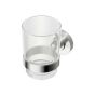 Ideal Standard IOM tumbler and holder - transparent glass/chrome A9121AA