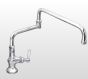 AquaJet Sink Tap with Lever control and 450mm Double Jointed Spout AquaJet  AJ-B-1DJ18L