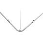 Twy AV6814WH Avalon Shower Curtain Rail