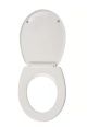 Nabis toilet seat and cover White with fittings B08702 Seat dimensions: 430-450 x 375mm - Hinge Adjustment: 115-175mm