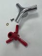 IDEAL STANDARD VIDIMA TRINITY HANDLE SET RED CHROME B961285AA