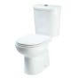 BELLAVISTA STYLO ORIGINAL TOILET SEAT WITH HINGES WHITE WRAP OVER STANDARD CLOSE 