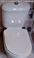 BELLAVISTA STYLO ORIGINAL TOILET SEAT WITH HINGES WHITE WRAP OVER STANDARD CLOSE 