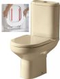 BELLAVISTA STYLO PERGAMON TOILET SEAT SOFT CLOSE