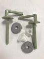 TWYFORDS JUPITER  AND RHAPSODY- VENUS/VERONA TOILET SEAT HINGE PACK MINTY GREEN NOT RETURNABLE