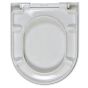 Celmac 20721512 Disco D shaped Seat and Cover White