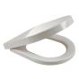 Celmac 20721512 Disco D shaped Seat and Cover White