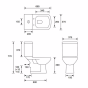 Cooke and Lewis B&Q Seattle Toilet seat Only Soft Close 