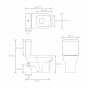 COOKE & LEWIS B&Q  FABIAN CLOSE-COUPLED TOILET WITH SOFT CLOSE SEAT