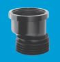 McAlpine DC1BL-OS Blk Drain Con O/Set 4in/100mm