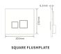 Siamp Square Black Square Flushplate 31204110