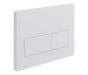 DIAC0304 Rectangle Push Button Flushplate - White Moods