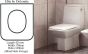 DOLOMITE  EBLA TOILET SEAT AND COVER