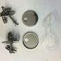Duravit Darling New Soft-Close Toilet Seat Hinge Set 0061631000 C4302Gh 408012