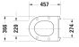 Duravit Happy D. seat and cover with soft closing Hinges  0066990000  For toilets Pans 017009 Pan 017109     