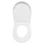 Duravit Starck 3 Big Soft Close Toilet Seat & Cover White 0067790000  White High Gloss Stainless steel Hinges  Elongated, Wrap over 431x442 mm	