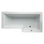 Ideal Standard  Concept 170 x 70cm Square Shower Bath, right hand -no tapholes  E051101