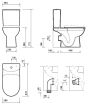 Twyford Toilet Seat E100 ROUND TOILET SEAT AND COVER TOP FIX HINGE, SOFT CLOSING MECHANISM  E17857WH