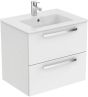 Ideal Standard  Tempo 600mm wall hung vanity basin unit with 2 drawers - Gloss White  E3240WG