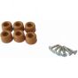 SET OF BUFFERS FOR WOODEN SEAT