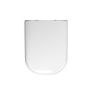 Twyford E500 round toilet seat with top fix standard hinge White E57861WH