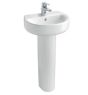 Ideal Standard  Concept Sphere 45cm hand rinse basin one taphole  E805501 PEDESTAL NOT INCLUDED