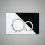RAK Ecofix Round Push Plate For All Conc Cist FS04RAKCPB8C Bathroomsuites