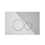 RAK Ecofix White Glass Fp With Round Push Plates FSRAKPPL009 Bathroomsuites