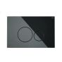 RAK Ecofix Black Glass Fp With Round Push Plates FSRAKPPL010 Bathroomsuites