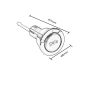 Gala Elia single push button for flush valve 5048200 Toilet cistern single flush valve for 6litre cistern. this will not fit concealea / concealed cistern 