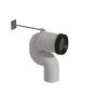 Galassia Elbow pipe for floor drain adjustable from 16 cms to 20 cms 9065