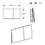 Geberit front panel for Sigma70 actuator plate, brushed stainless steel