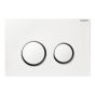 Geberit Sigma20 Dual Flush Plate, White Gloss Chrome 115.882.KJ.1 