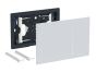 Geberit Sigma 70 White Glass Flush Plate 242.813.SI.1